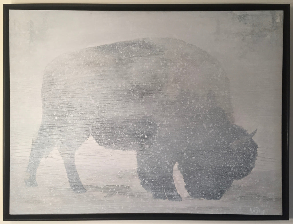 "Father Buffalo"-Framed-SOLD